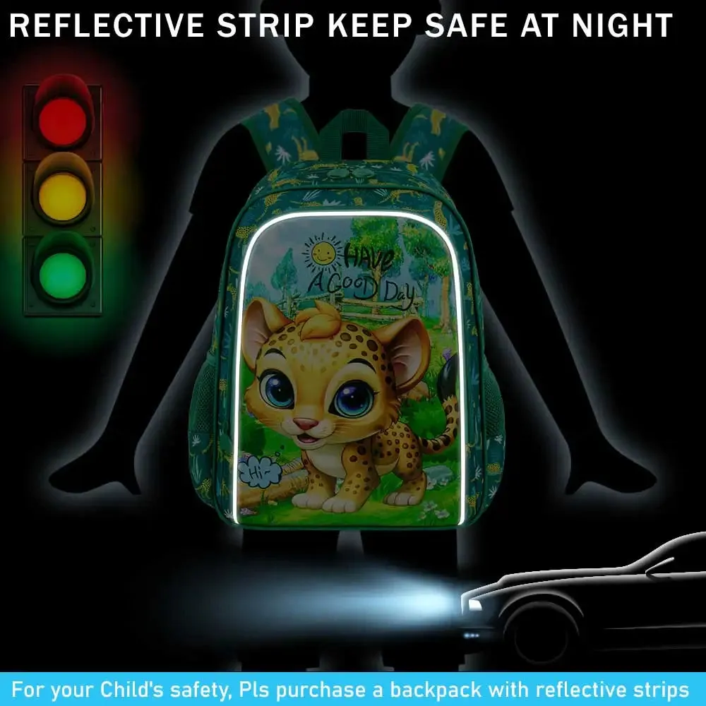 3 Piece Boys Backpack Set 16 Inch Elementary School Bookbag Lunch Box