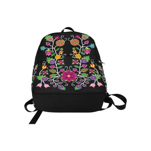 Floral Beadwork-01 Fabric Backpack for Adult