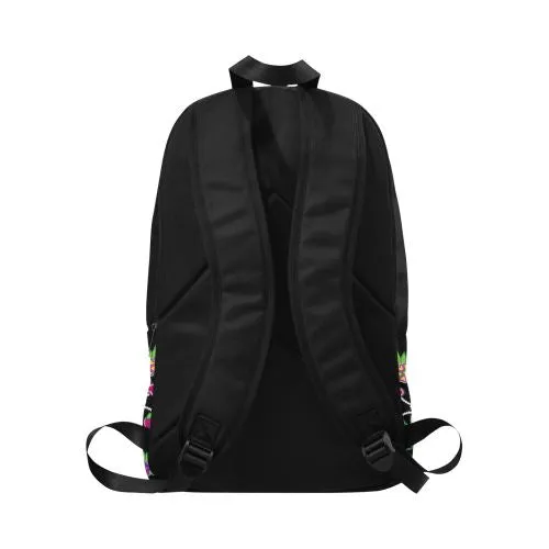 Floral Beadwork-01 Fabric Backpack for Adult