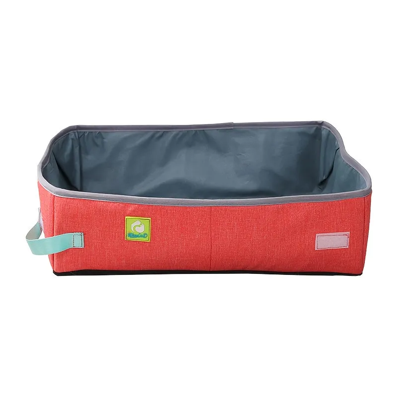 ITANDME Portable & Collapsible Litter Box - Leak-Proof, Waterproof Oxford Material- Easy for travel