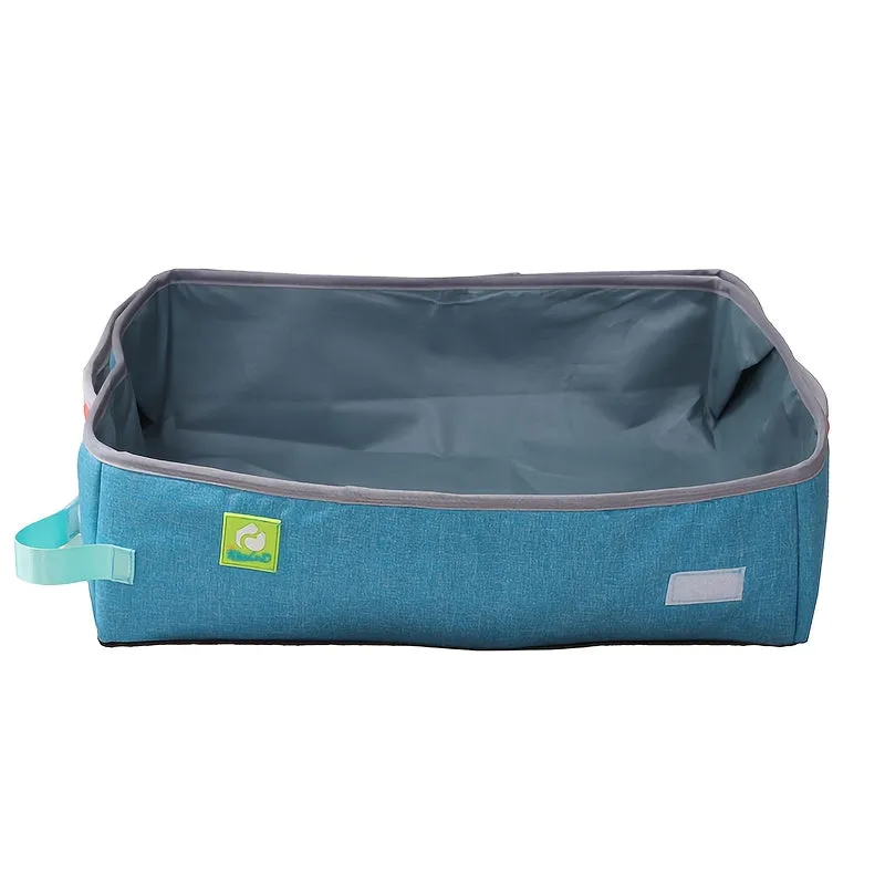 ITANDME Portable & Collapsible Litter Box - Leak-Proof, Waterproof Oxford Material- Easy for travel