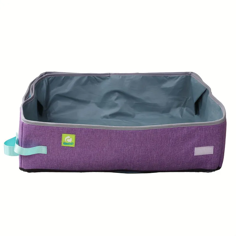ITANDME Portable & Collapsible Litter Box - Leak-Proof, Waterproof Oxford Material- Easy for travel