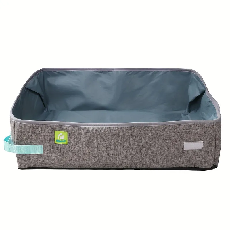 ITANDME Portable & Collapsible Litter Box - Leak-Proof, Waterproof Oxford Material- Easy for travel