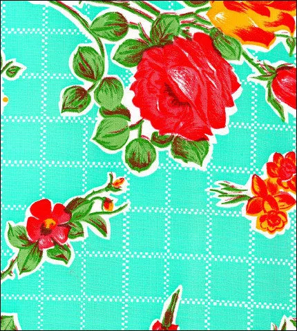 Large Custom Oilcloth Bench Cushions with 1" Foam