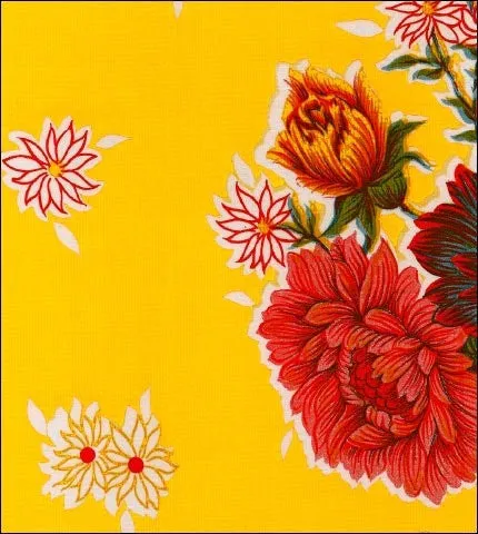 Large Custom Oilcloth Bench Cushions with 1" Foam