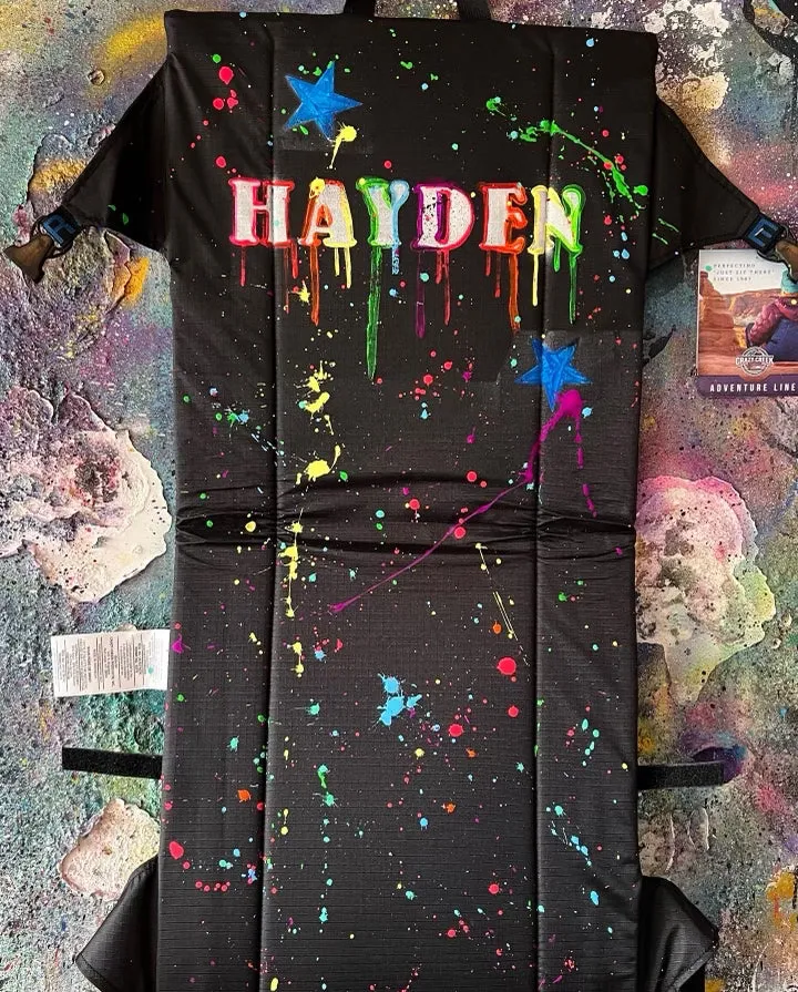 Painted & Splattered "Crazy Creek" Camp Chair