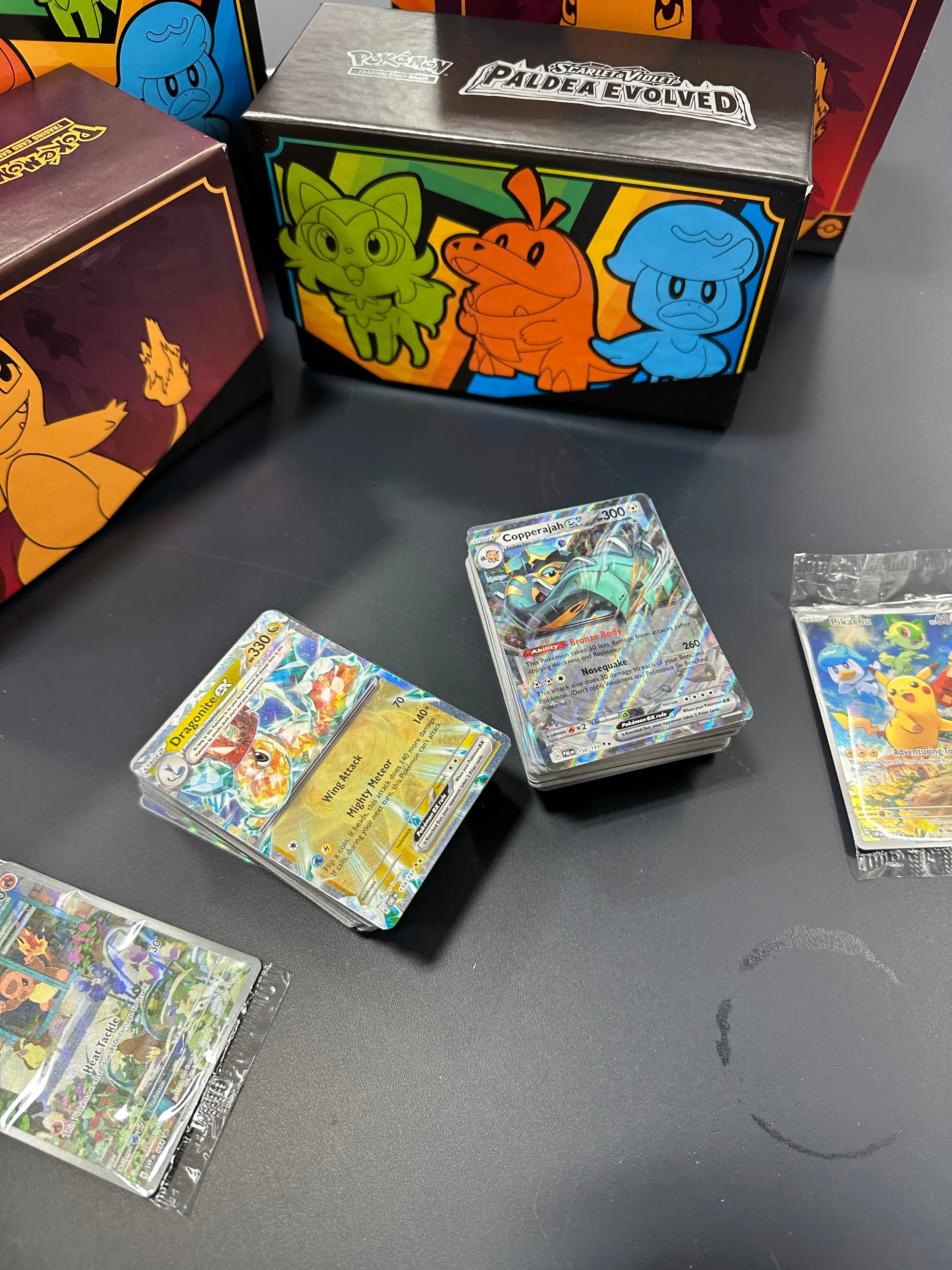 Pokemon Card Boxes 2 ETB   25 BOOster Packs