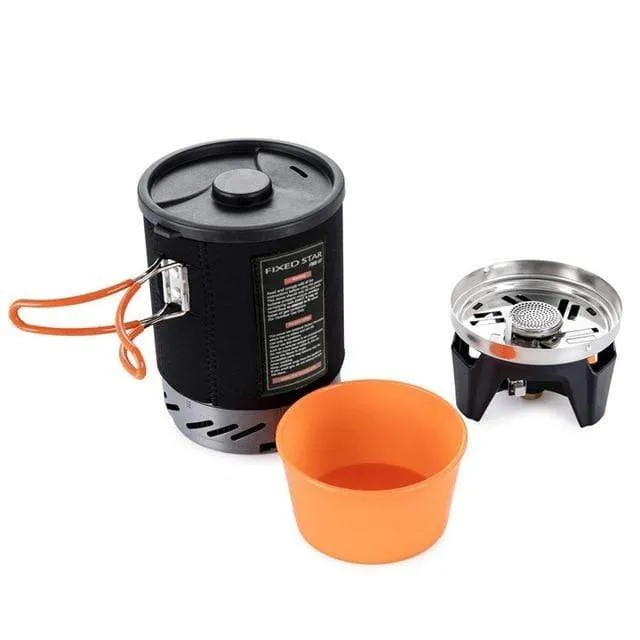 Portable Outdoor  Camping Stoves  With Stove Heat Exchanger Pot Bowl System