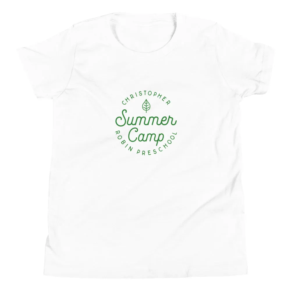 Summer Camp Youth Short Sleeve T-Shirt, Green Logo