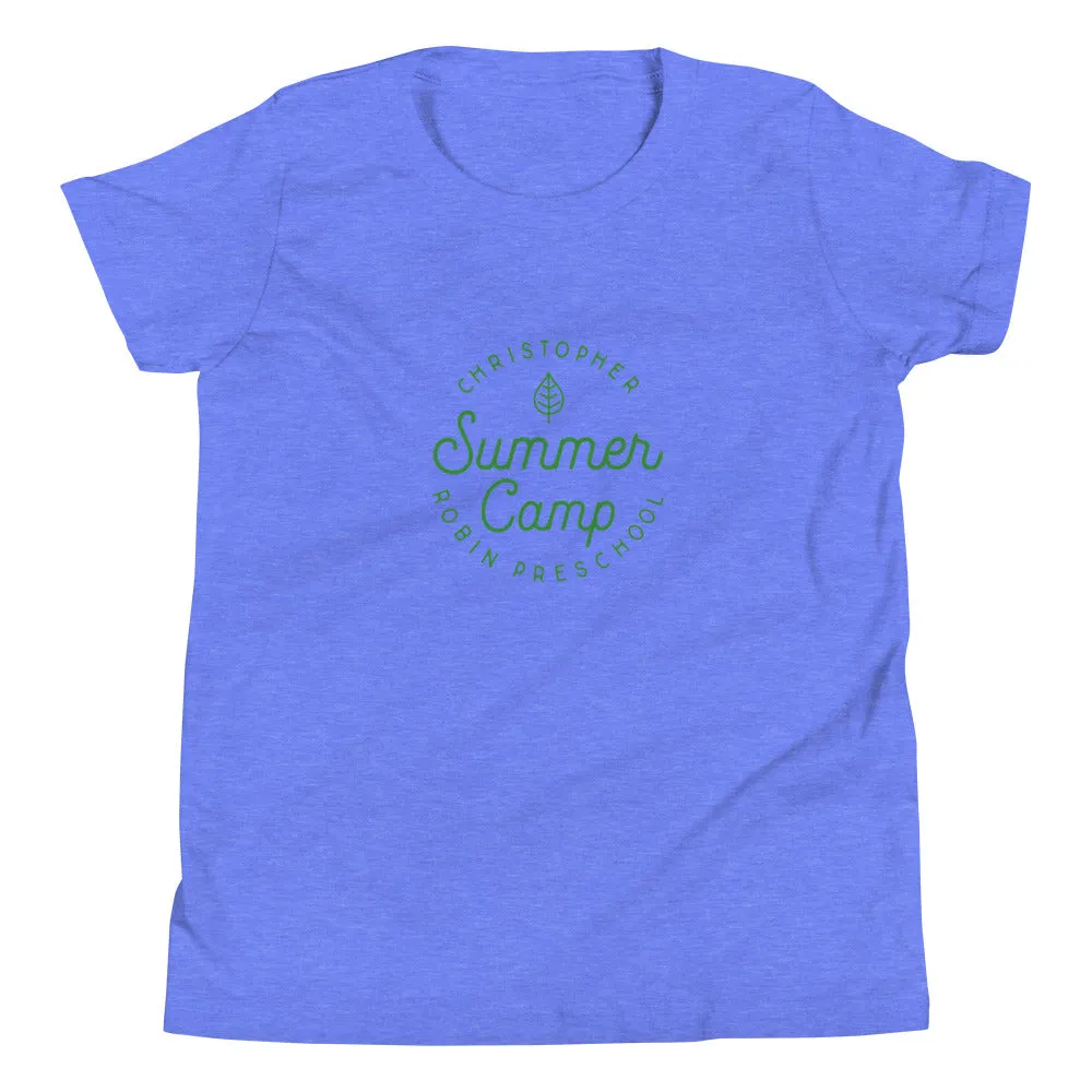 Summer Camp Youth Short Sleeve T-Shirt, Green Logo