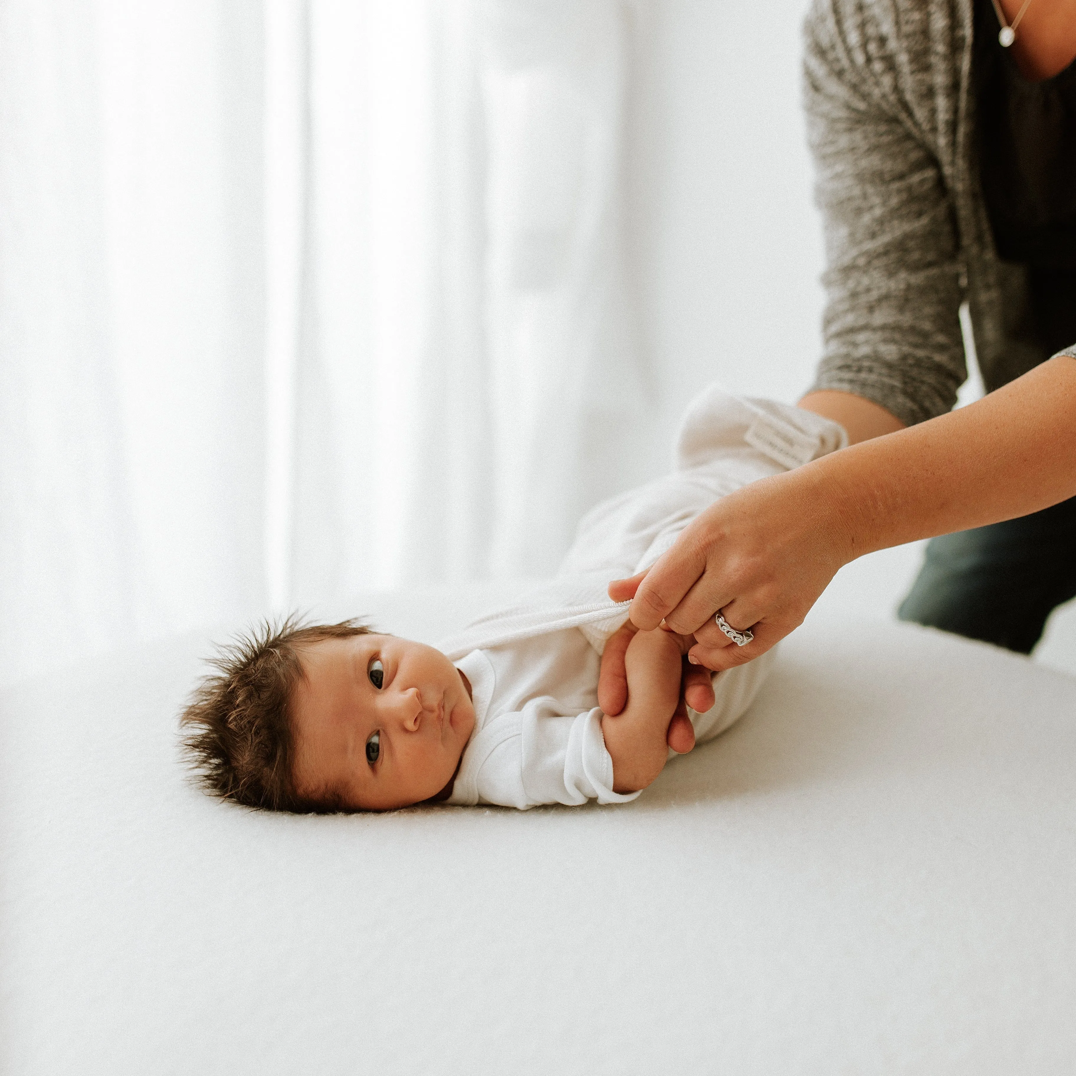 Swaddelini Bamboo Beige Swaddle Sleep Sack