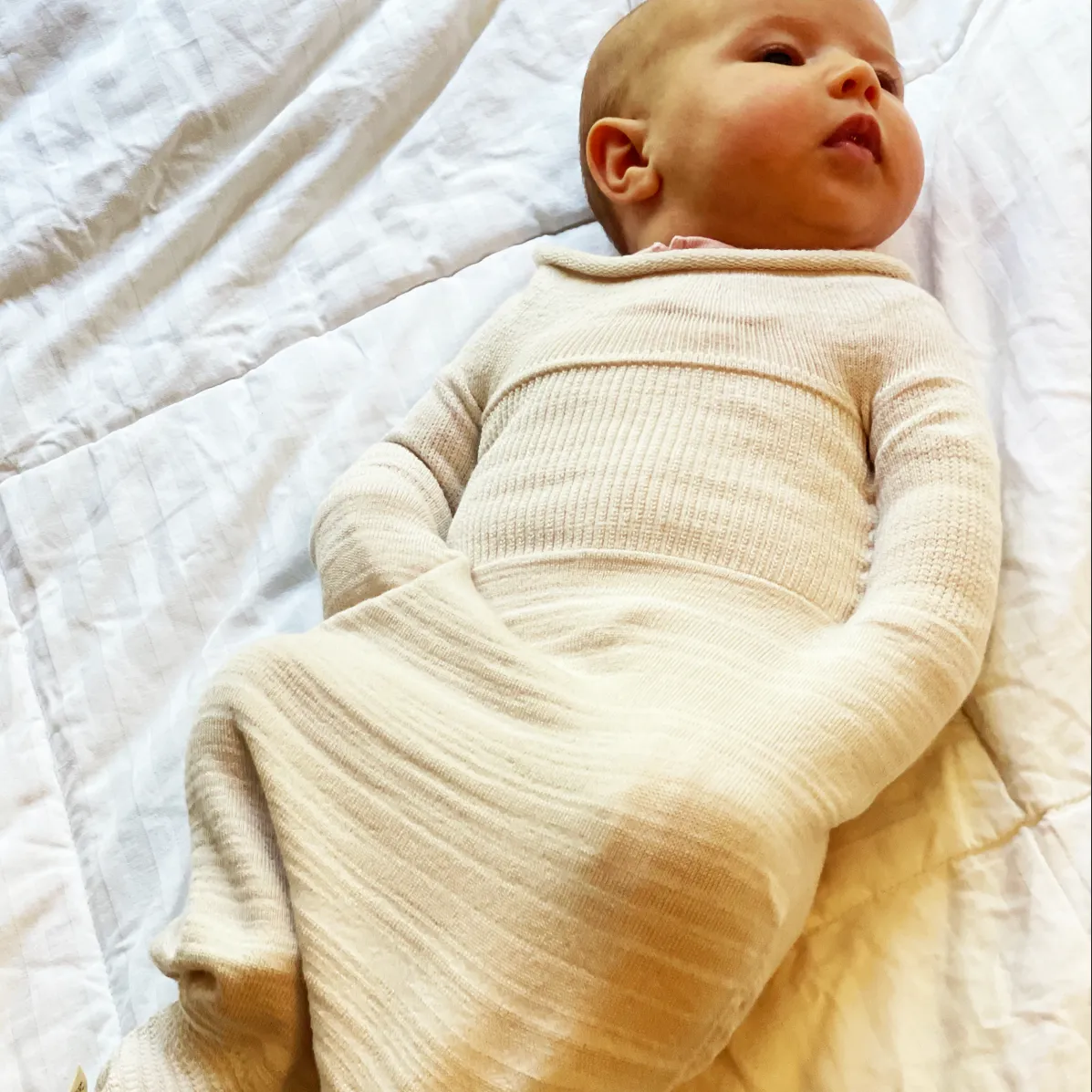 Swaddelini Bamboo Beige Swaddle Sleep Sack